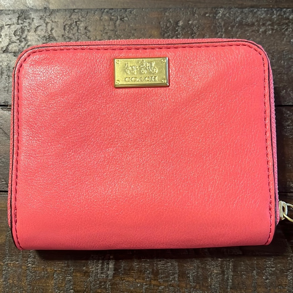 Coach leather wallet